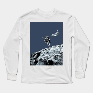 Spaceman by the moon Long Sleeve T-Shirt